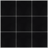 Merola Tile Klavier - 18" x 18" Square Floor and Wall Tile - Matte Visual - Sold by Carton (11.25 SF/Carton) Black