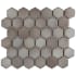 Merola Tile Hudson - 2" x 2" Hexagon Geometric Floor and Wall Mosaic Tile - Glossy Visual - Sold by Carton (9.7 SF/Carton) Dove Gray