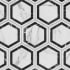Merola Tile Marbilia BioTech - 11" x 13" Hexagon Floor and Wall Tile - Matte Visual - Sold by Carton (10.64 SF/Carton) Deco Dark