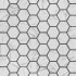 Merola Tile Flo - 2" x 2" Hexagon Geometric Floor and Wall Mosaic Tile - Polished Marble Visual - Sold by Carton (10 SF/Carton) Hex White