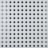 Merola Tile Metro - 12" x 12" Octagon Dot-Mounted Floor and Wall Mosaic Tile - Textured Porcelain Visual - Sold by Carton (9.4 SF/Carton) White / Black Dot