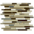 Merola Tile Tessera Piano - 12" x 12" Rectangle Linear Wall Mosaic Tile - Textured Glass Visual - Sold by Carton (9.9 SF/Carton) Nassau