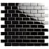 Merola Tile Meta - 1" x 2" Rectangle Brick Wall Mosaic Tile - Glossy Tile Visual - Sold by Sheet (0.98 SF/Sheet) Silver