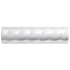 Merola Tile Trenza Grand 8" x 2" Matte Ceramic Thin-Set Tile Pencil Rail - Sold by Piece (0.66 LF/Piece) Blanco