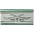 Merola Tile Novecento Cenefa 5" x 3" Matte Ceramic Thin-Set Tile Decorative Accent - Sold by Piece (0.43 LF/Piece) Aguamarina