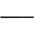 Merola Tile Twist 12" x 1" Matte Ceramic Thin-Set Tile Pencil Rail - Sold by Piece (0.98 LF/Piece) Black olive