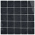 Merola Tile Resort - 2" x 2" Square Floor and Wall Mosaic Tile - Glossy Porcelain Visual - Sold by Carton (10.2 SF/Carton) Storm Black