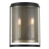 Metropolitan Soho 2 Light 13" Tall Wall Sconce Coal / Soft Brass