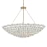 Metropolitan Coastlyn 8 Light 36" Wide Pendant Legacy Brass / White Ceramic Accents
