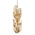Metropolitan Orchid 10 Light 13" Wide Multi Light Pendant Legacy Brass / Amber
