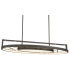 Metropolitan Tribeca 44" Wide LED Billiard Chandelier Smoked Iron / Soft Brass
