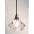 Meyda Tiffany Mini Pendant from the Metro Handkerchief Collection Black / White Streamers
