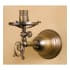 Meyda Tiffany 5" Wide Single Light Lantern Wall Sconce Antique Brass
