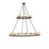 Meyda Tiffany Twenty-Eight Light Up Lighting Two Tier Chandelier from the Loxley Collection Timeless Bronze