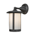 Meyda Tiffany Single Light Down Lighting Outdoor Wall Sconce from the Fulton Collection Black