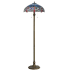 Meyda Tiffany 60" H Tiffany Hanginghead Dragonfly Floor Lamp Orange Beige