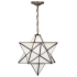 Meyda Tiffany Single Light 24" Wide Pendant with Handmade Shade Black
