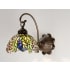 Meyda Tiffany Honey Locust 8" Wide Single Light Wall Sconce with Stained Glass Shade Mahogany Bronze
