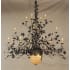 Meyda Tiffany 18 Light Up / Down Lighting Chandelier from the Acorn & Oak Leaves Collection Antique Copper