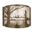 Meyda Tiffany 12" Wide ADA Compliant Single Light Wall Sconce with Mica Glass Shade Antique Copper