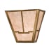 Meyda Tiffany 13" Wide 2 Light Wall Sconce with Mica Glass Shade Antique Copper