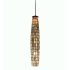 Meyda Tiffany Single Light 6-1/2" Wide Mini Pendant with Handmade Shade Mahogany Bronze
