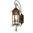 Meyda Tiffany 12" Wide 3 Light Lantern Wall Sconce with Seedy Glass Shade Café Noir