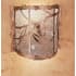 Meyda Tiffany Pine Cone 15" Wide Single Light Wall Washer Antique Copper / Silver Mica