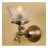 Meyda Tiffany 5" Wide Single Light Wall Sconce Antique Brass