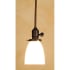 Meyda Tiffany Single Light 5" Wide Mini Pendant with Handmade Shade Craftsman Brown