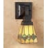 Meyda Tiffany Martini Mission 7" Wide Single Light Wall Sconce with Stained Glass Shade Tiffany Glass