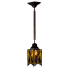 Meyda Tiffany Stained Glass / Tiffany Foyer Pendant from the Cottage Mission Collection Tiffany Glass