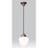 Meyda Tiffany Single Light 7-1/2" Wide Mini Pendant with Handmade Shade Burnished Copper