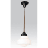 Meyda Tiffany Single Light 9" Wide Mini Pendant with Handmade Shade Craftsman Brown