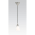 Meyda Tiffany Single Light 5" Wide Mini Pendant with Handmade Shade Satin Nickel