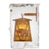 Meyda Tiffany Bear in the Woods 8" Wide Single Light Wall Sconce with Mica Glass Shade Antique Copper / Amber Mica