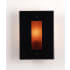 Meyda Tiffany Metro 8" Wide ADA Compliant Single Light Wall Washer Black / Amber Mesh