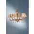 Meyda Tiffany Monticello 6 Light 35" Wide Chandelier with Silver Mica Shade Tiffany Glass