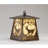 Meyda Tiffany 8" Wide Single Light Wall Sconce with Art Glass Shade Antique Copper