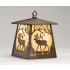 Meyda Tiffany 8" Wide Single Light Wall Sconce with Art Glass Shade Antique Copper