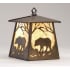 Meyda Tiffany 8" Wide Single Light Wall Sconce with Art Glass Shade Antique Copper