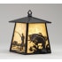 Meyda Tiffany 8" Wide Single Light Wall Sconce with Art Glass Shade Black