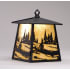 Meyda Tiffany 8" Wide Single Light Wall Sconce with Art Glass Shade Black