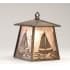 Meyda Tiffany 8" Wide Single Light Wall Sconce with Mica Glass Shade Antique Copper