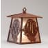 Meyda Tiffany 8" Wide Single Light Wall Sconce with Mica Glass Shade Rust