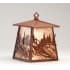 Meyda Tiffany 8" Wide Single Light Wall Sconce with Mica Glass Shade Rust