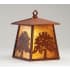 Meyda Tiffany 8" Wide Single Light Wall Sconce with Mica Glass Shade Rust