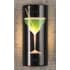 Meyda Tiffany Metro 5" Wide ADA Compliant Single Light Wall Washer Black / Green / Clear Margarita Glass