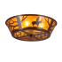 Meyda Tiffany Cowboy 4 Light 23" Wide Semi-Flush Ceiling Fixture Rust