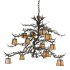 Meyda Tiffany Pine Branch Valley View 15 Light 52" Wide Chandelier Antique Copper